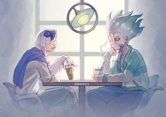 Senku & Gen (Thigh Up)